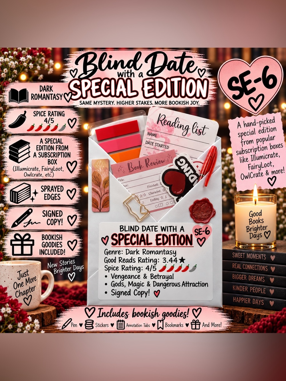 Blind Date with a Special Edition #6 - Dark Romantasy Book & Accessories Set